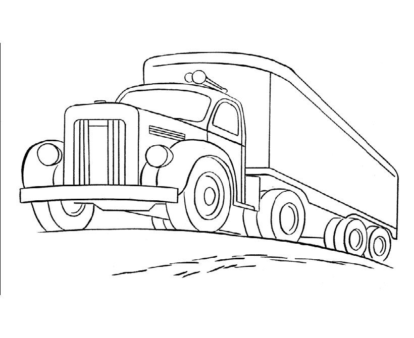 Learning Years: Coloring Pages - Cars and Vehicles - Tractor 