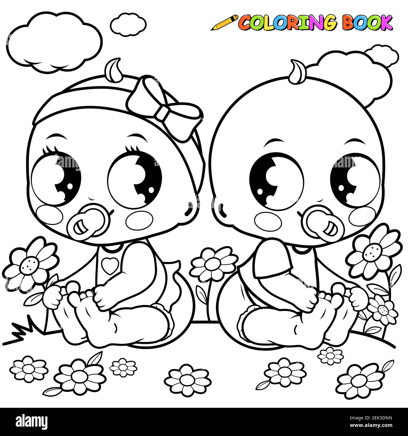 Baby coloring book for kids hi-res stock photography and images - Alamy