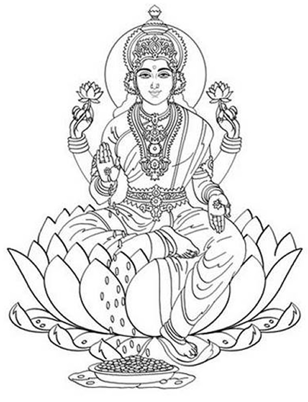 Drawings Hindu Mythology (Gods and Goddesses) – Printable coloring pages