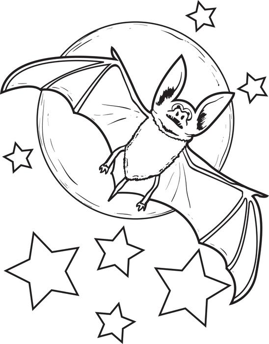 Free Printable Bat Coloring Pages - Elimu Centre
