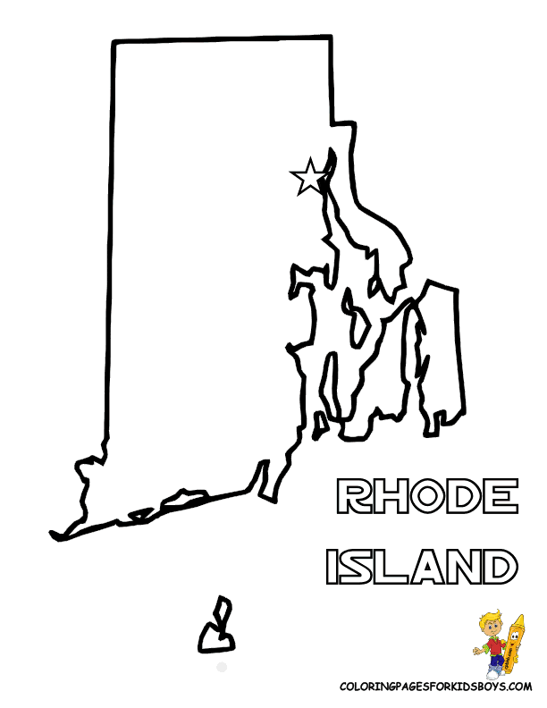 rhode island state coloring page - Clip Art Library