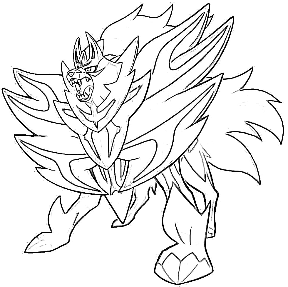 Zamazenta Coloring Pages - Free Printable Coloring Pages for Kids