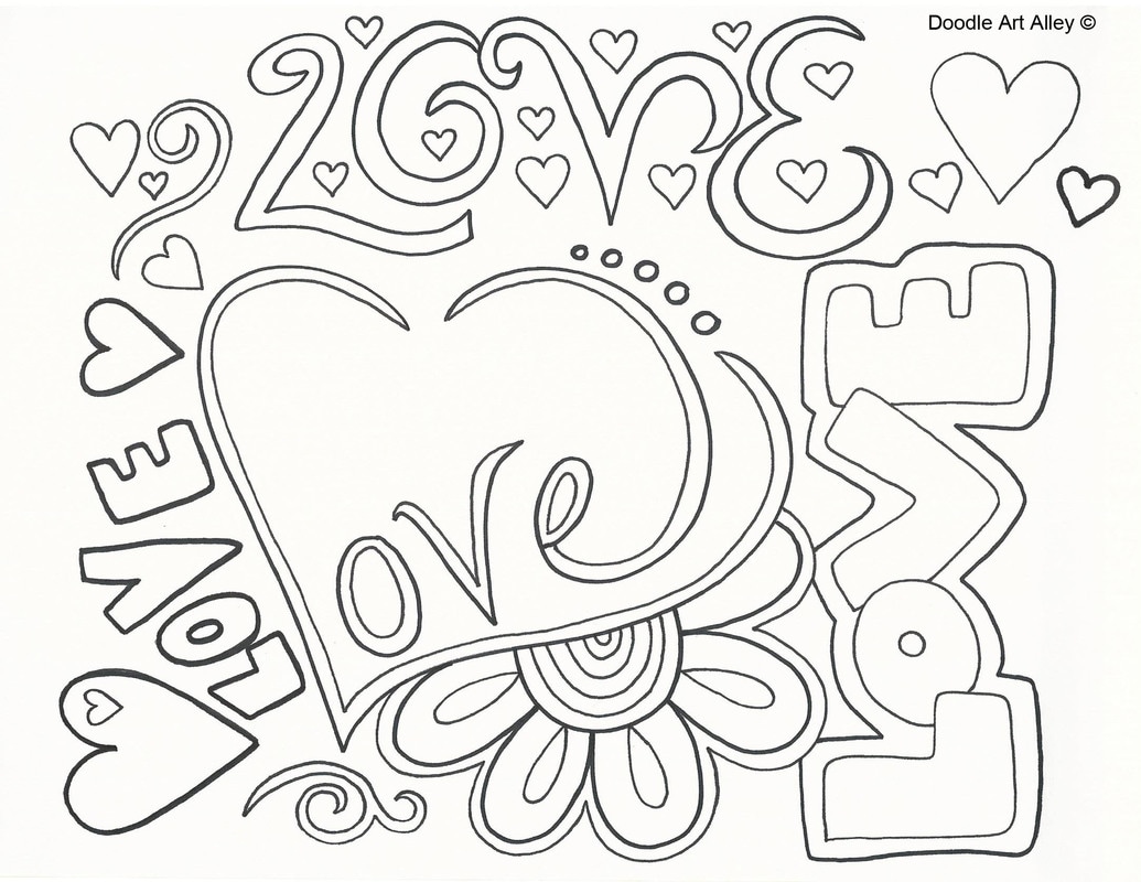 Anniversary Coloring Pages - DOODLE ART ALLEY