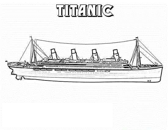Titanic Coloring Page Printable Coloring Nation