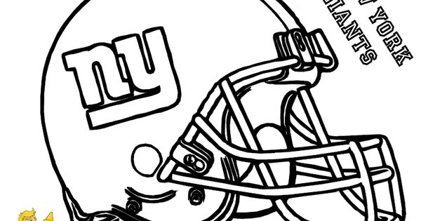 Football Helmet Coloring Pages – New York Giants | Football coloring pages,  Sports coloring pages, Football helmets