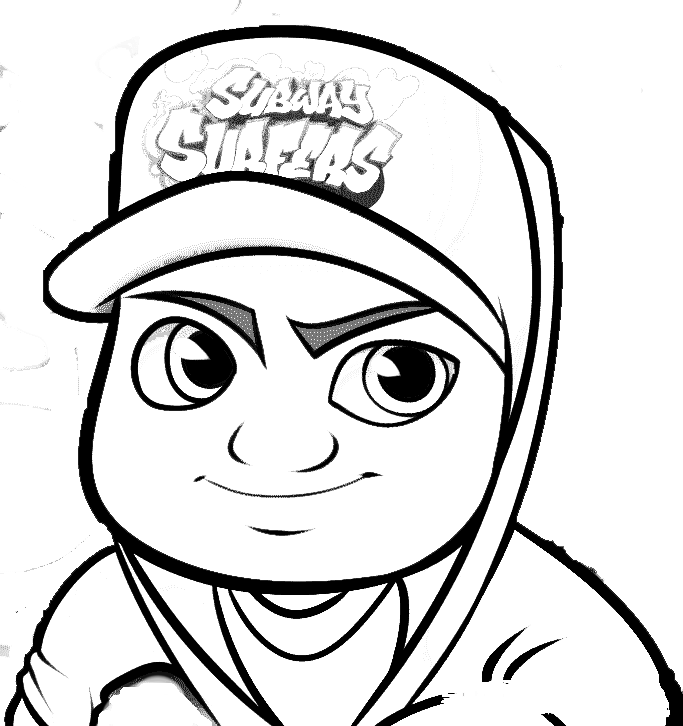 Subway surfer coloring pages