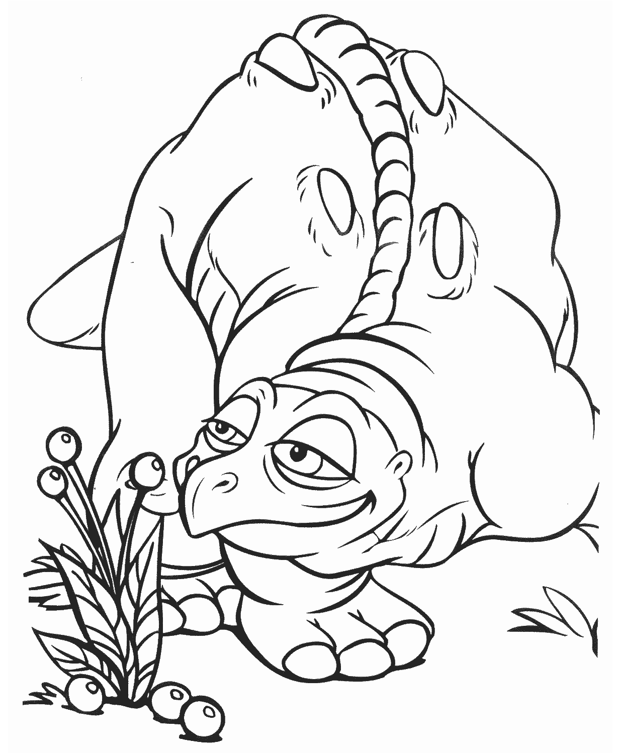 Dinosaur Land Before Time Coloring Page