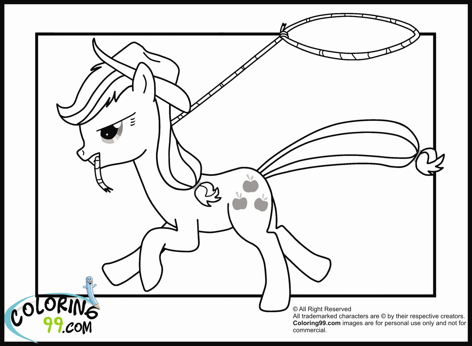 My Little Pony Applejack Coloring Pages – Motorhomes Rent Choice