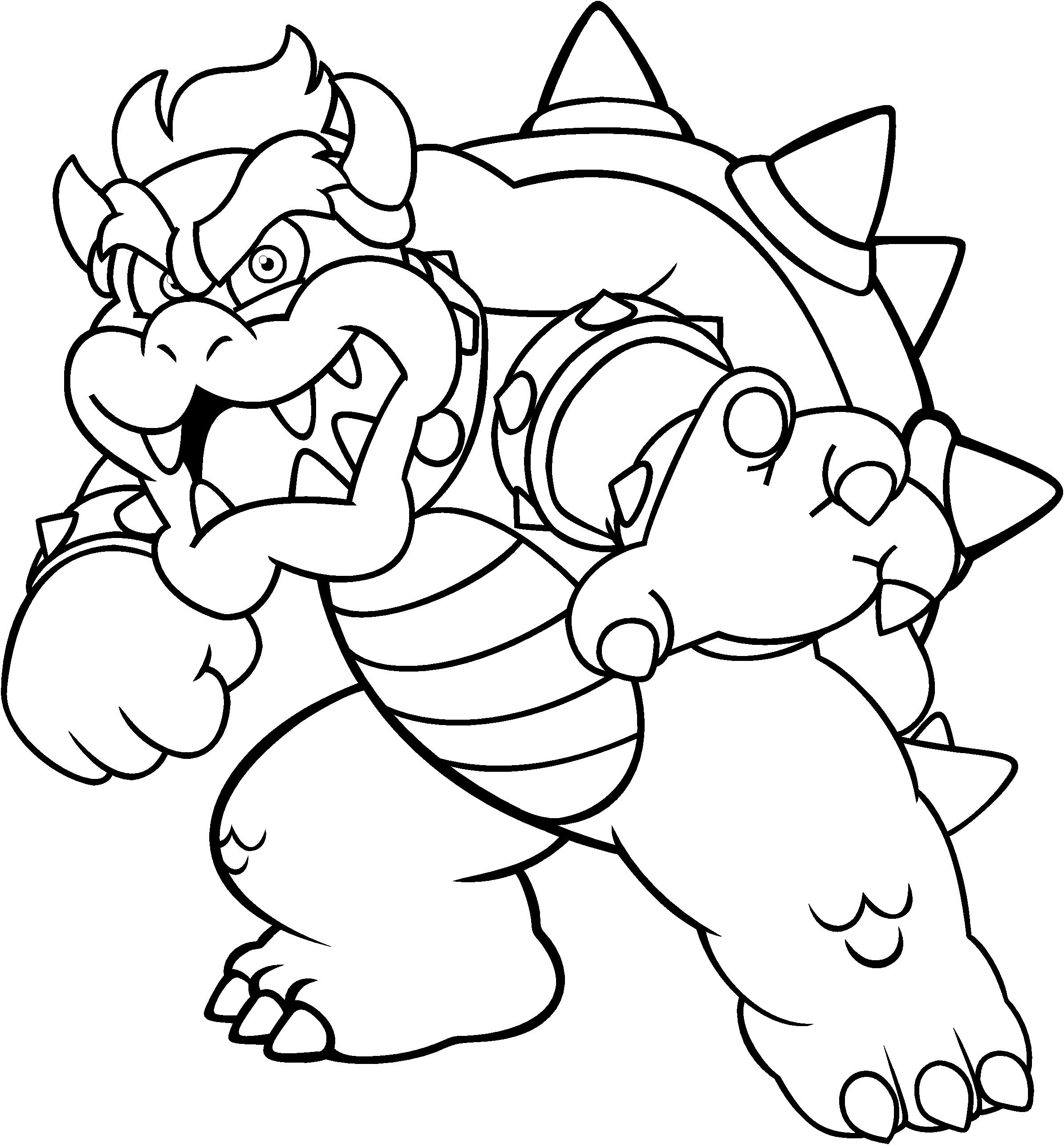 Baby Bowser - Coloring Pages for Kids and for Adults