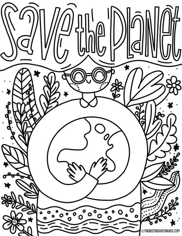 Earth Day Coloring Pages - The Best Ideas for Kids