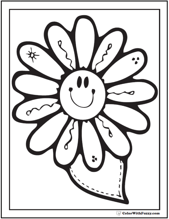 28+ Spring flowers Coloring Page ✨ Spring Digital Downloads