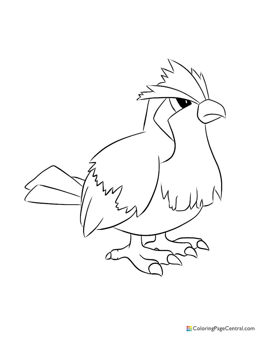 Pokemon - Pidgey Coloring Page | Coloring Page Central