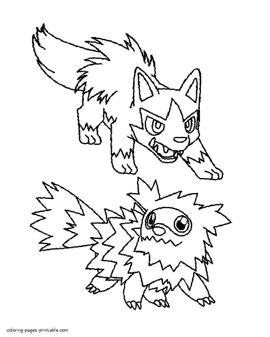 Colouring pages of Pokemon || COLORING-PAGES-PRINTABLE.COM