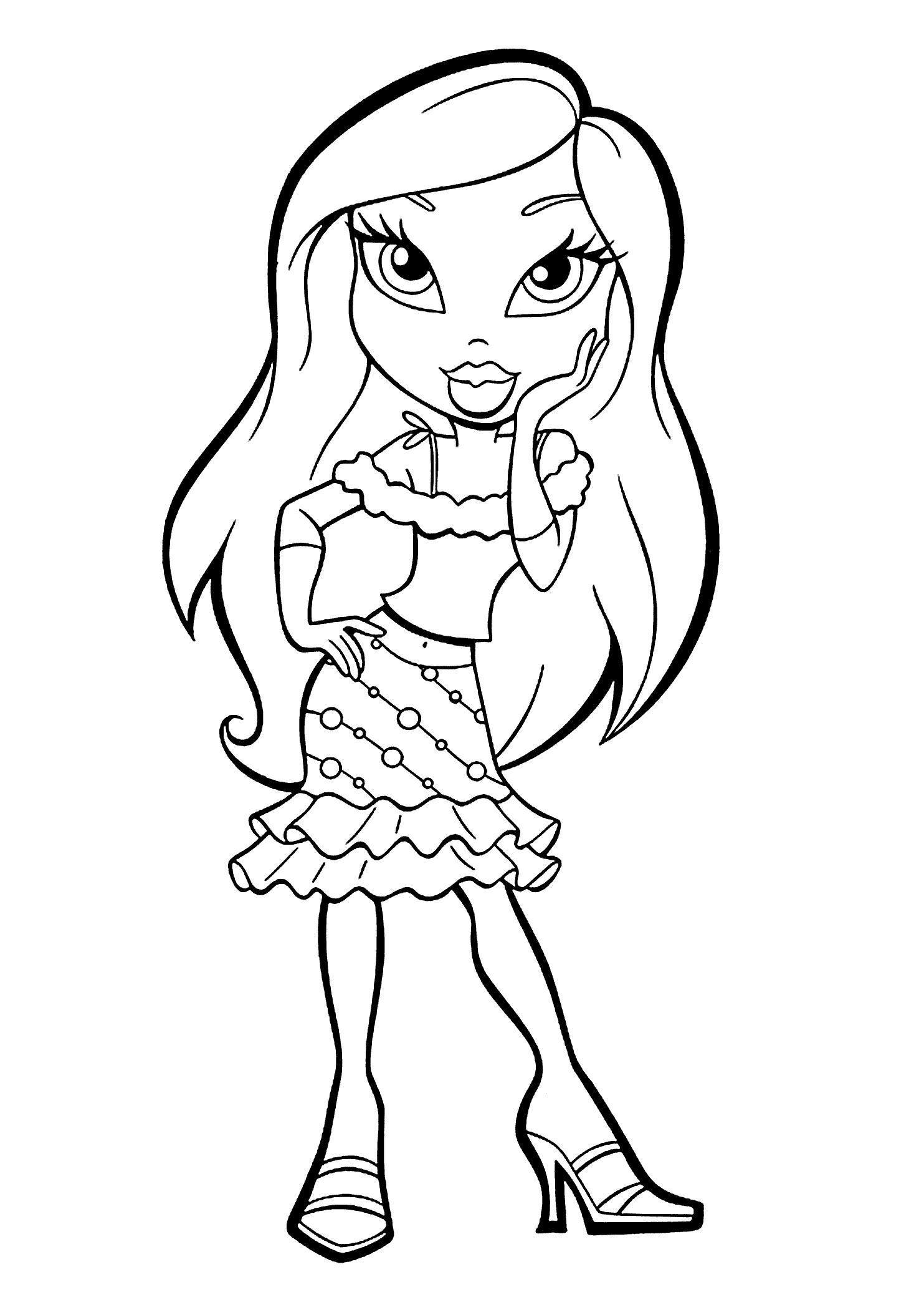 Bratz Printable Coloring Page Sheets - Coloring Pages For All Ages
