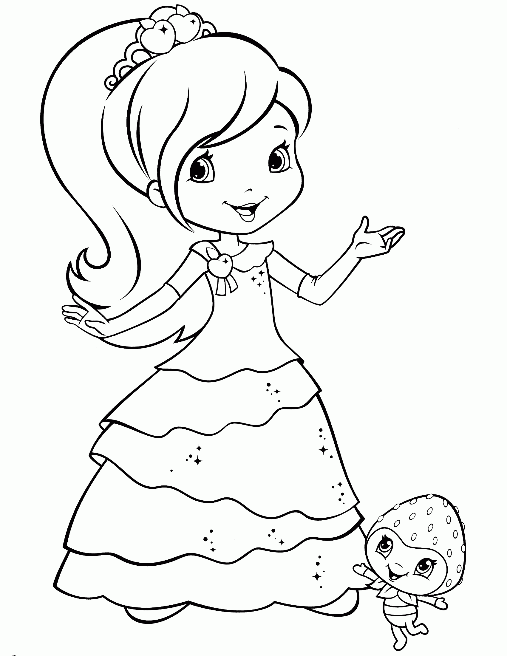 Strawberry Shortcake Coloring Pages Pdf - Coloring Pages