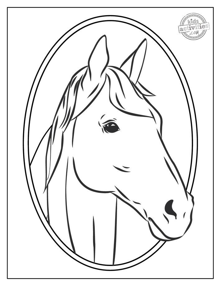 Realistic Free Printable Horse Coloring Pages | Kids Activities Blog