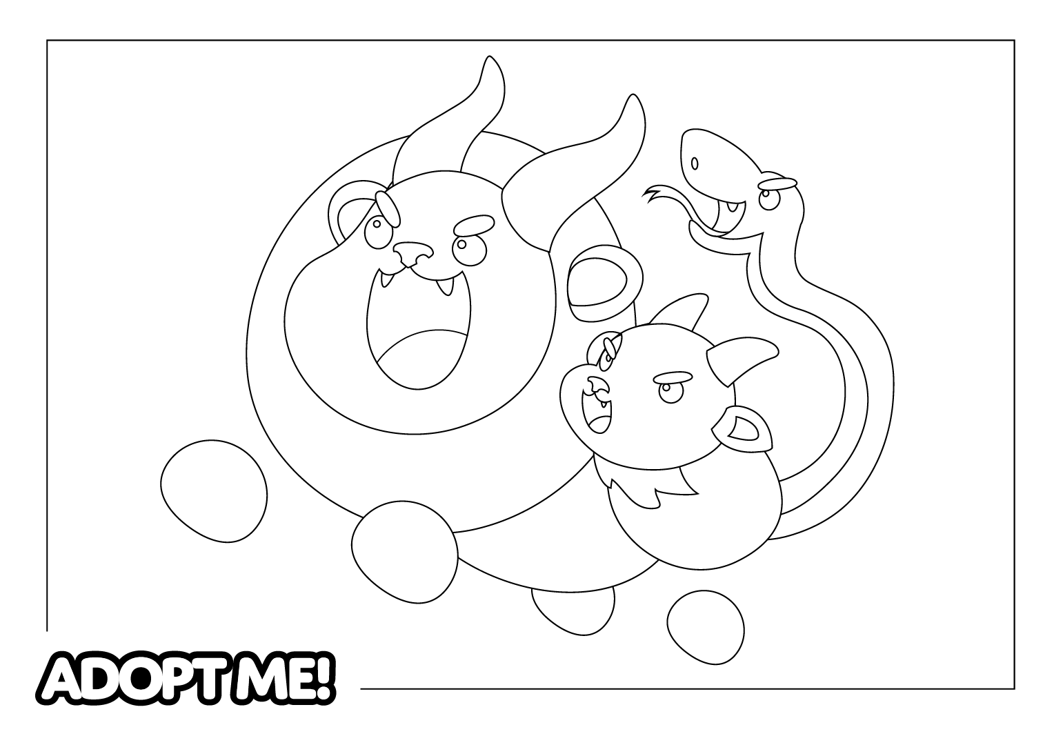 Coloring Pages - Adopt Me!