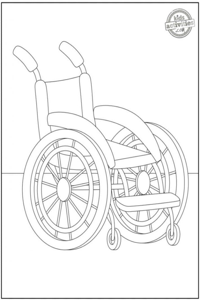 Wheelchair Coloring Pages | Kids Activities Blog