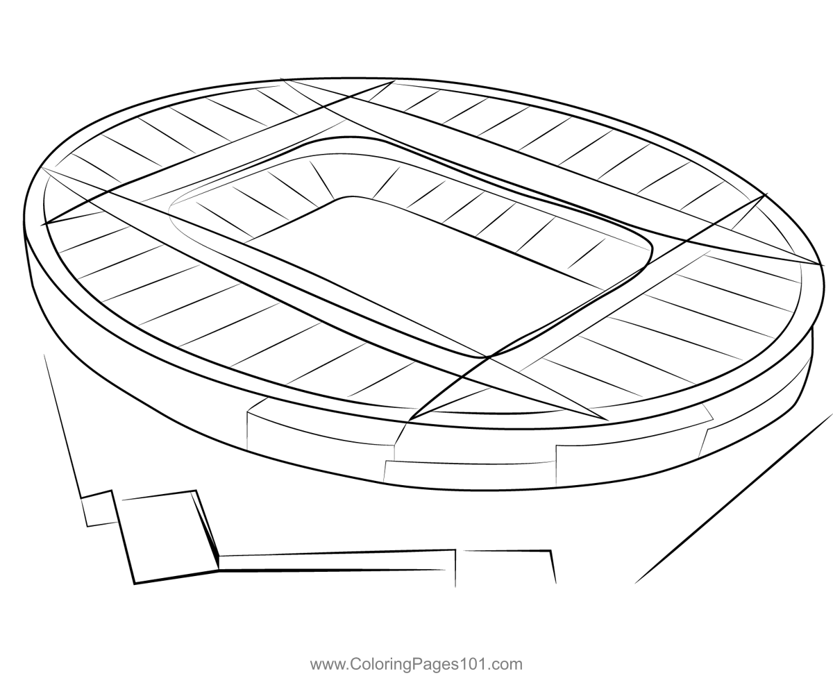 Stadiums 9 Coloring Page for Kids - Free Stadiums Printable Coloring Pages  Online for Kids - ColoringPages101.com | Coloring Pages for Kids