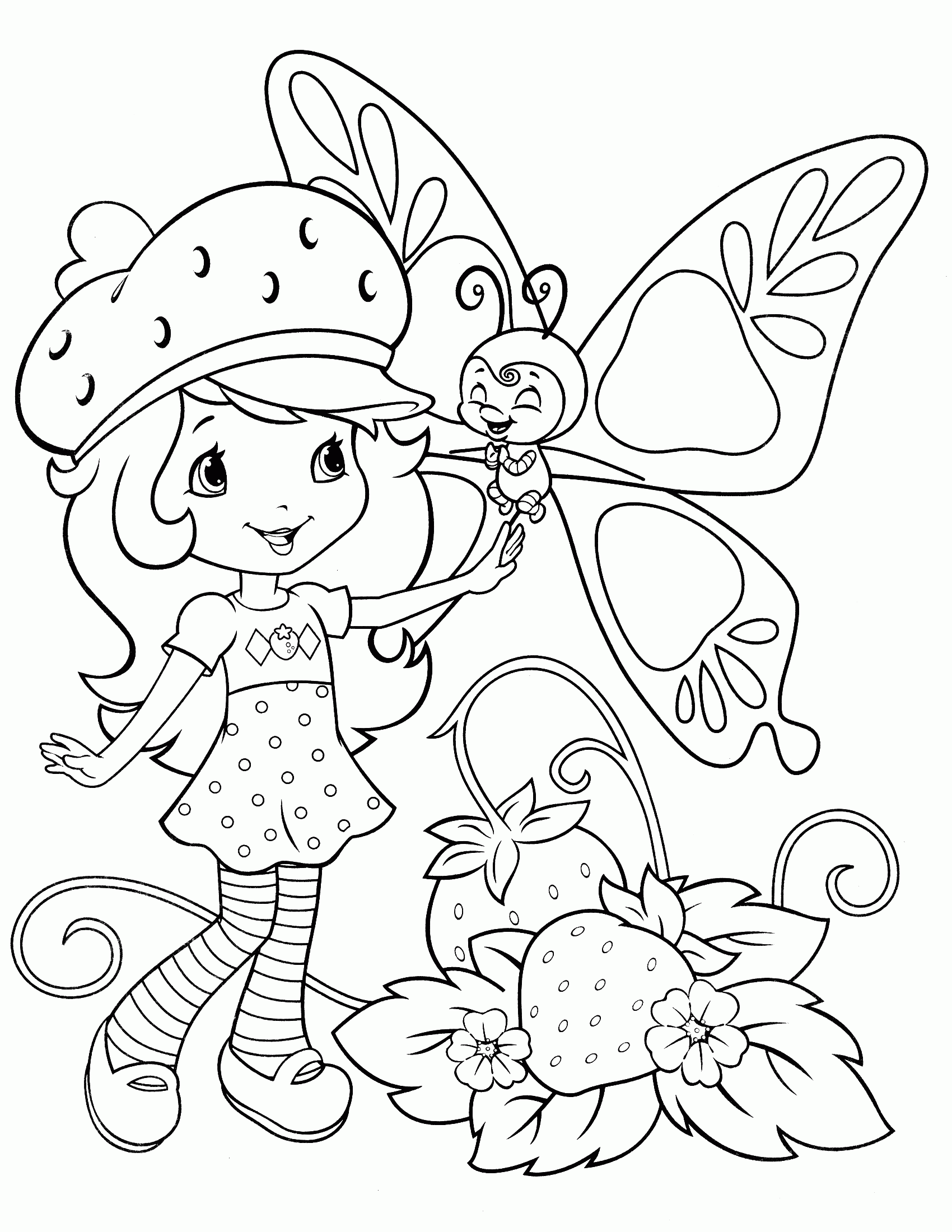 Printable Strawberry Shortcake Coloring Pages | Coloring Me