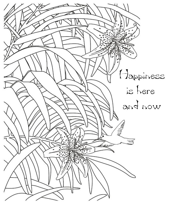 Anti Stress Coloring Pages Zen quotes