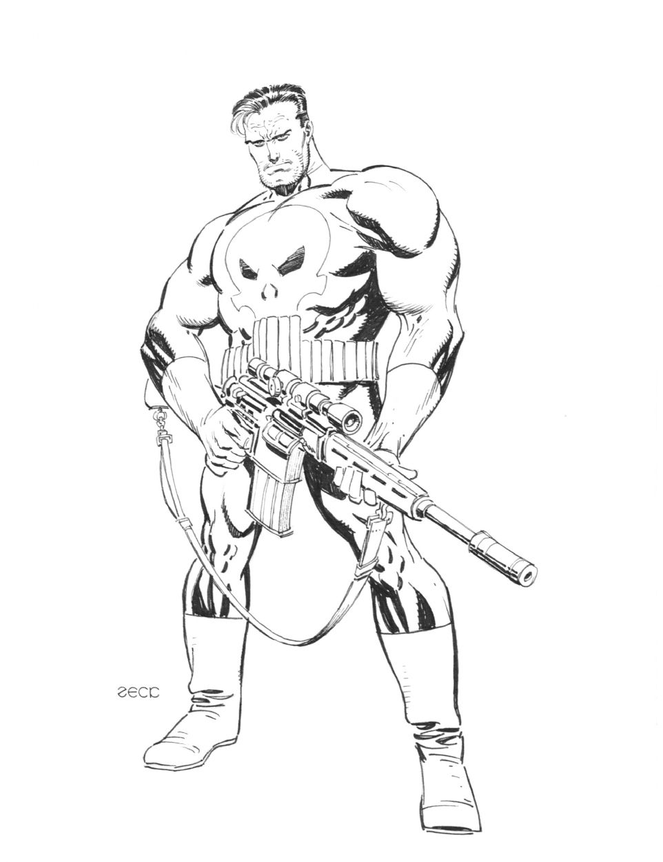 Punisher by Mike Zeck | Punisher comics, Comic art, Comic books art