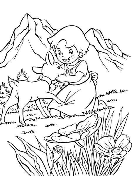 Coloring pages heidi - picture 1