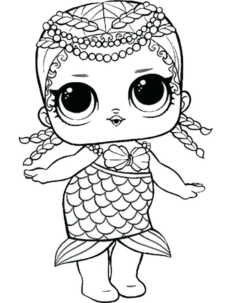 Merbaby Lol Doll Coloring Page - Free Printable Coloring Pages for ...