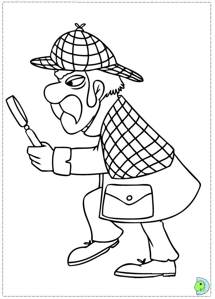 Sherlock Holmes Coloring page- DinoKids.org