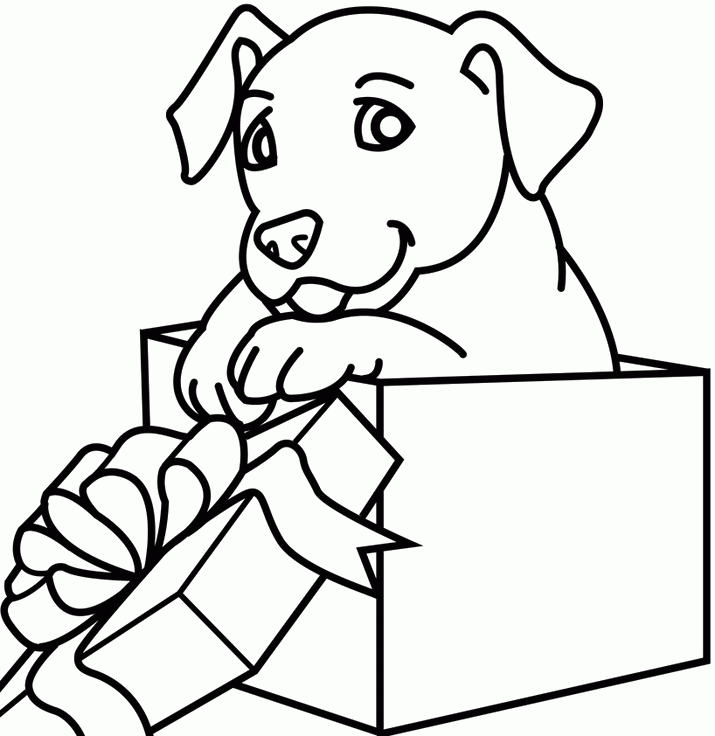 Free Christmas Coloring Pages Of A Dog, Download Free Clip Art, Free Clip  Art on Clipart Library