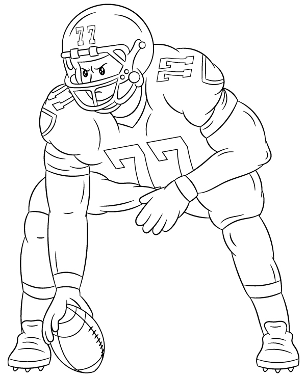 NFL coloring page for children - Topcoloringpages.net