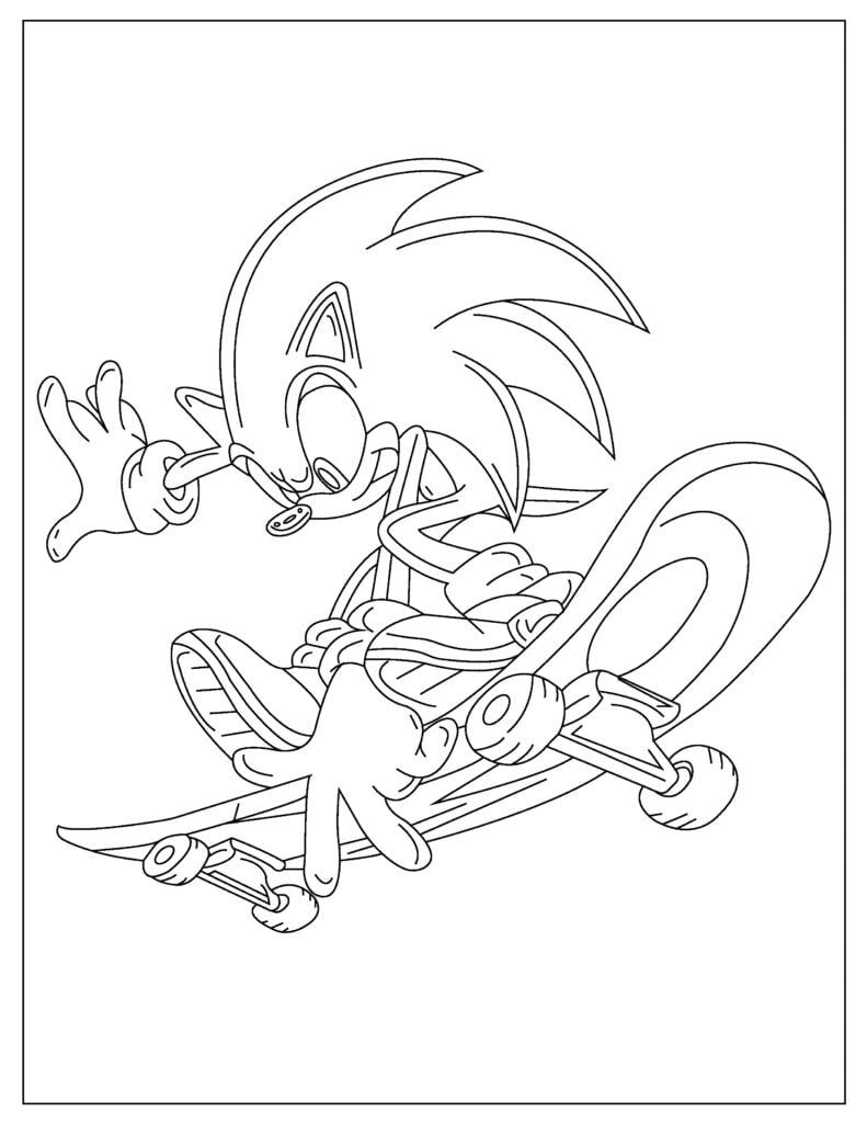 23 Sonic Coloring Pages Your Kids Will ...