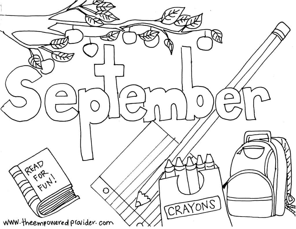 Printable Coloring Pages For Each Month ...