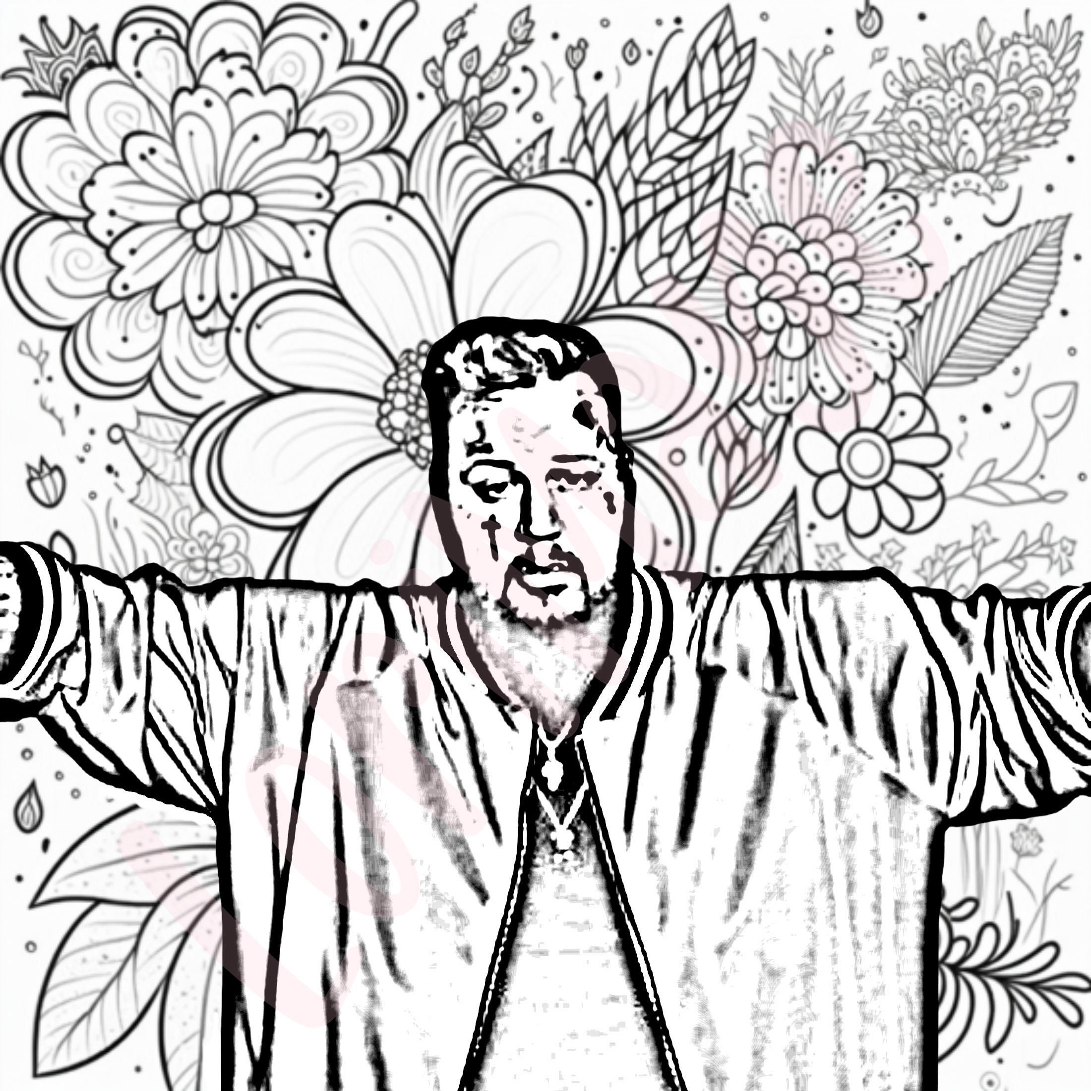 Jelly Roll Coloring Pages Digital Prints Jelly Roll Adult - Etsy