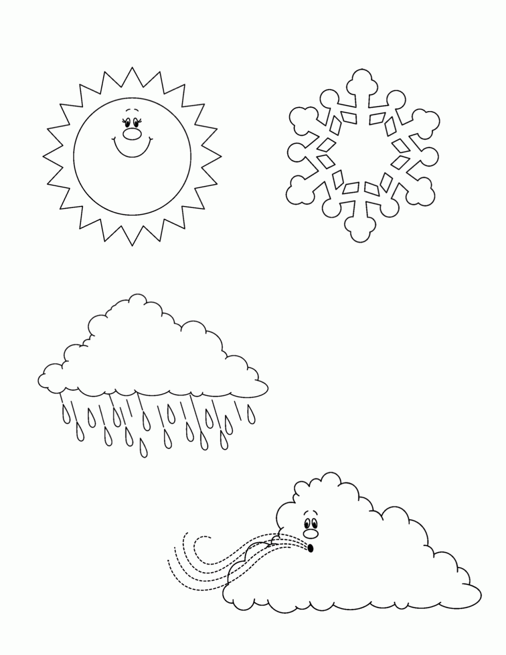 free coloring pages preschool. free coloring pages of now weather ...