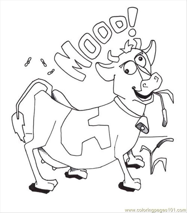 COLORING COW PICTURE Â« Free Coloring Pages