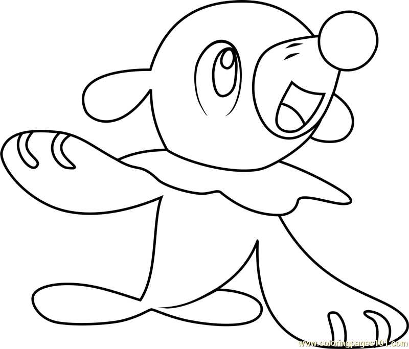 Popplio Pokemon Sun and Moon Coloring Page for Kids - Free Pokemon Sun and  Moon Printable Coloring Pages Online for Kids - ColoringPages101.com | Coloring  Pages for Kids