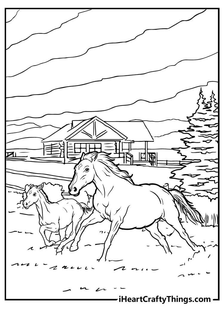 30 Horse Coloring Pages - 100% Free (Uploaded 2022)