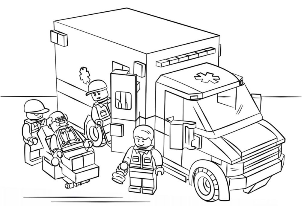 Lego City coloring pages. Free printable coloring pages