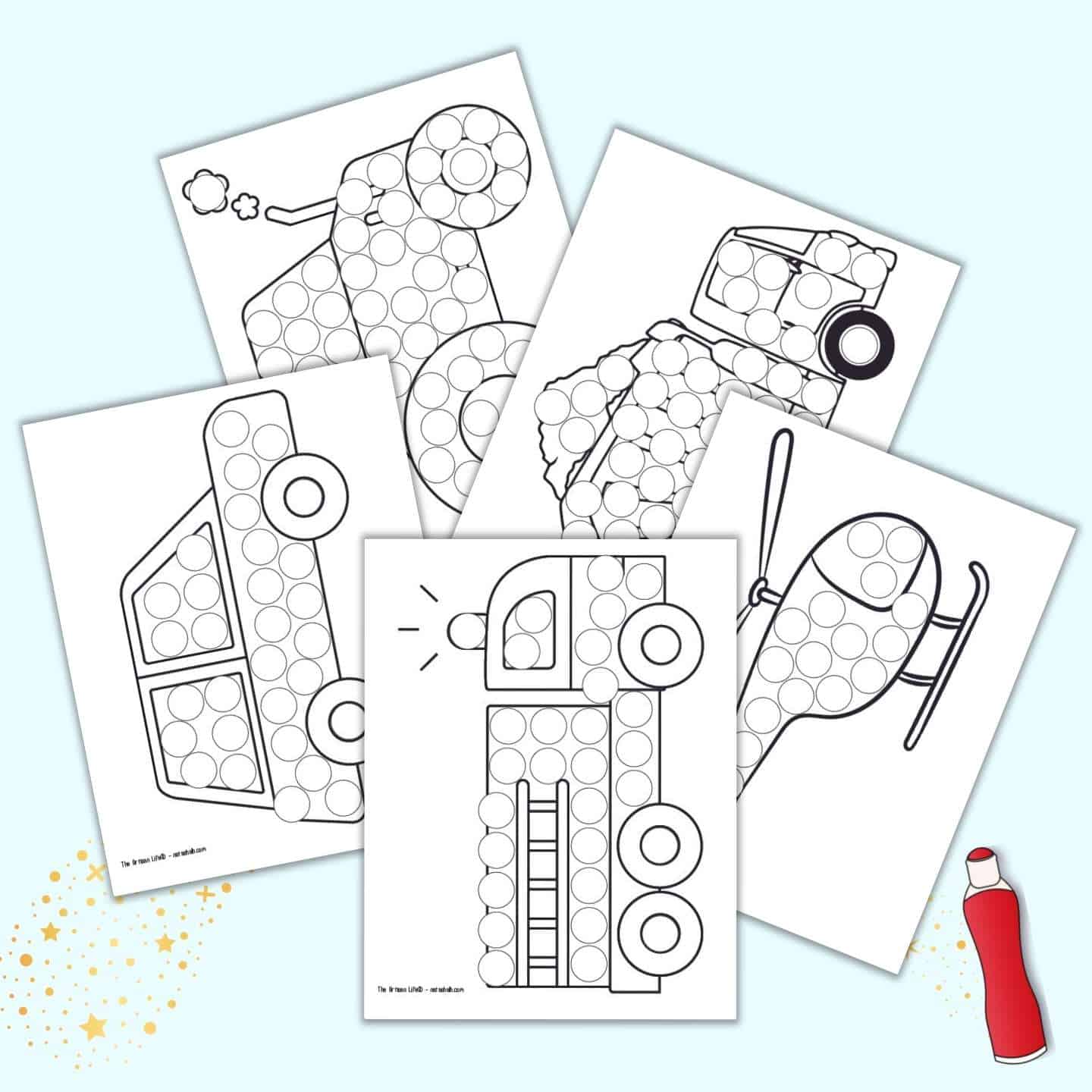 Dot Marker Coloring Pages - The Artisan ...