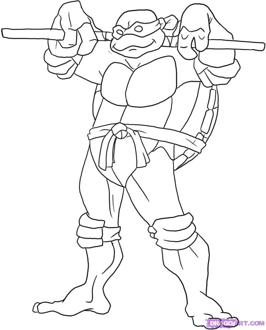 Age Mutant Ninja Turtles Coloring Pages Donatello - High Quality ...