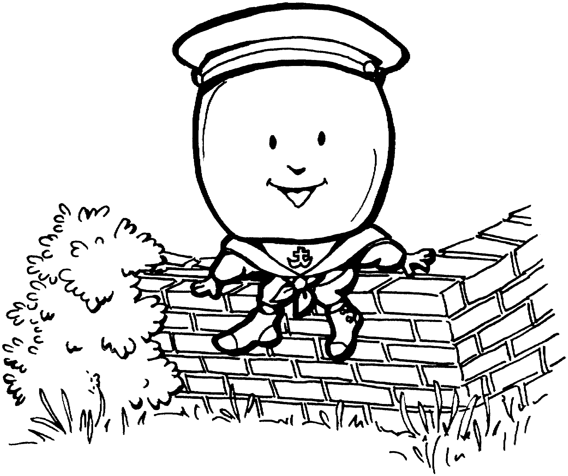 Humpty Dumpty Coloring Page - Coloring Pages for Kids and for Adults