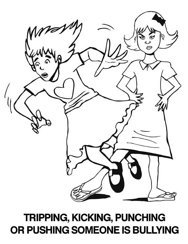 13 Pics of Bully Cartoon Coloring Page - Anti-Bullying Coloring ...
