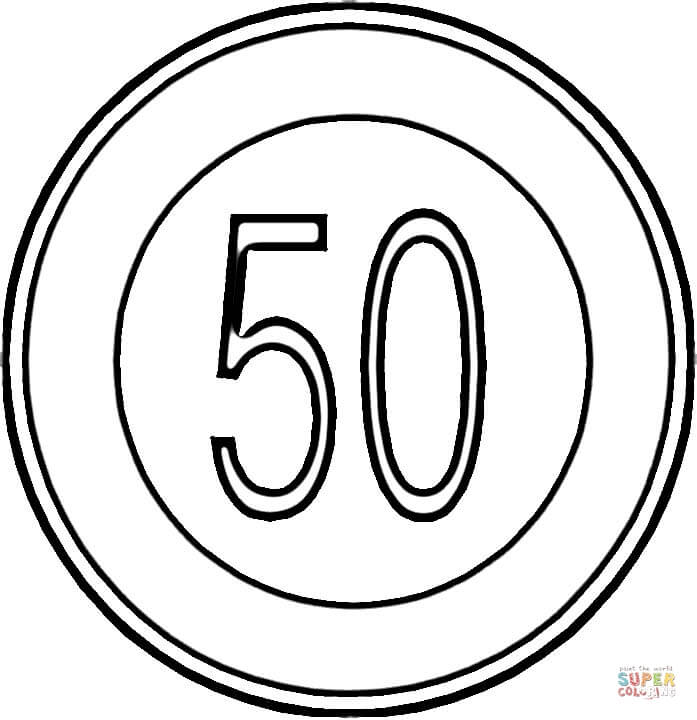 Speed Sign coloring page | Free Printable Coloring Pages