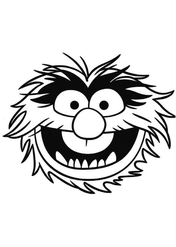 Face of Sgt Floyd Pepper The Muppets Coloring Pages | Bulk Color
