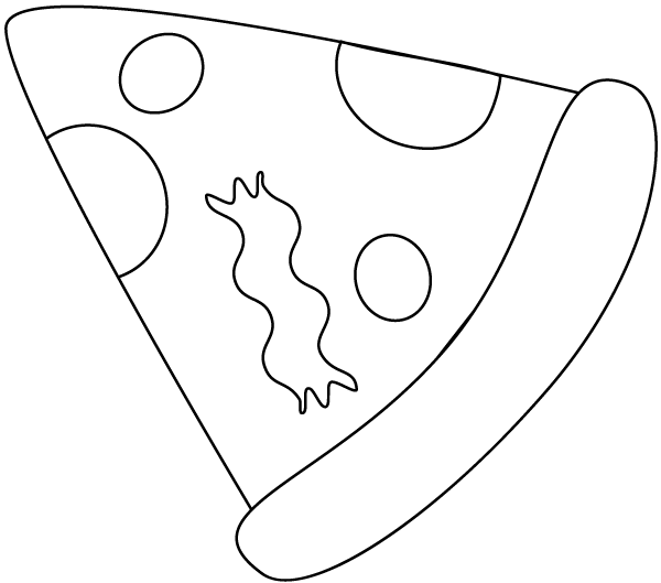 Kids Coloring Pages Pizza | Cooloring.com