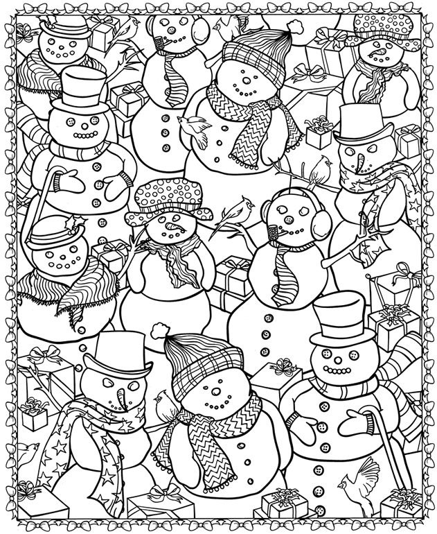 Christmas Coloring Pages for Adults – coloring.rocks!