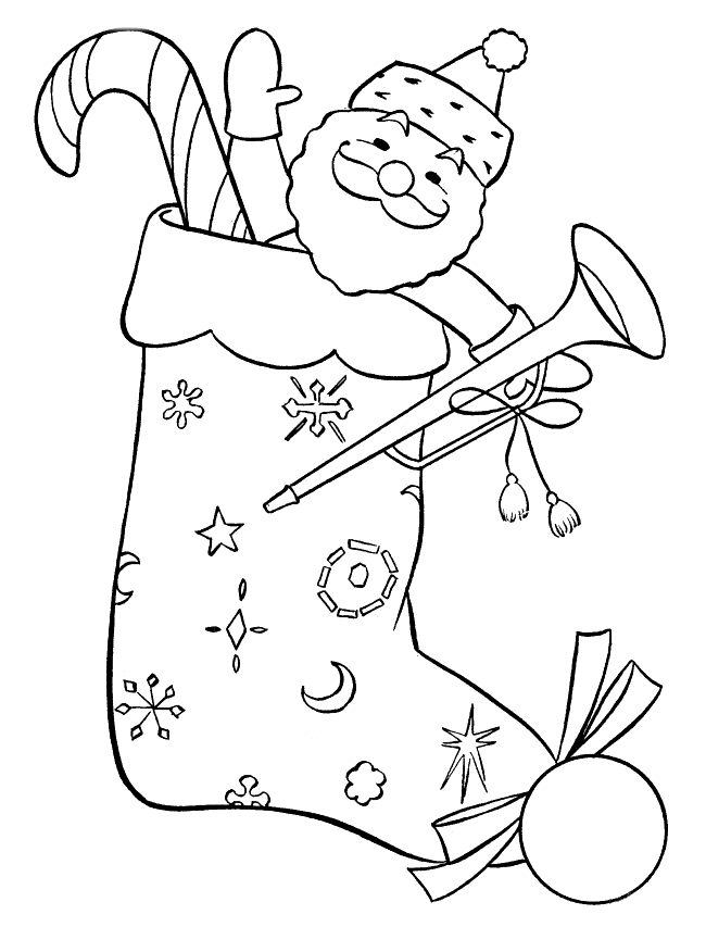Coloring page - A set of Christmas gifts