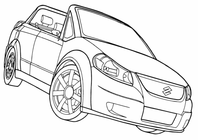 Suzuki Cabrio coloring book to print and online