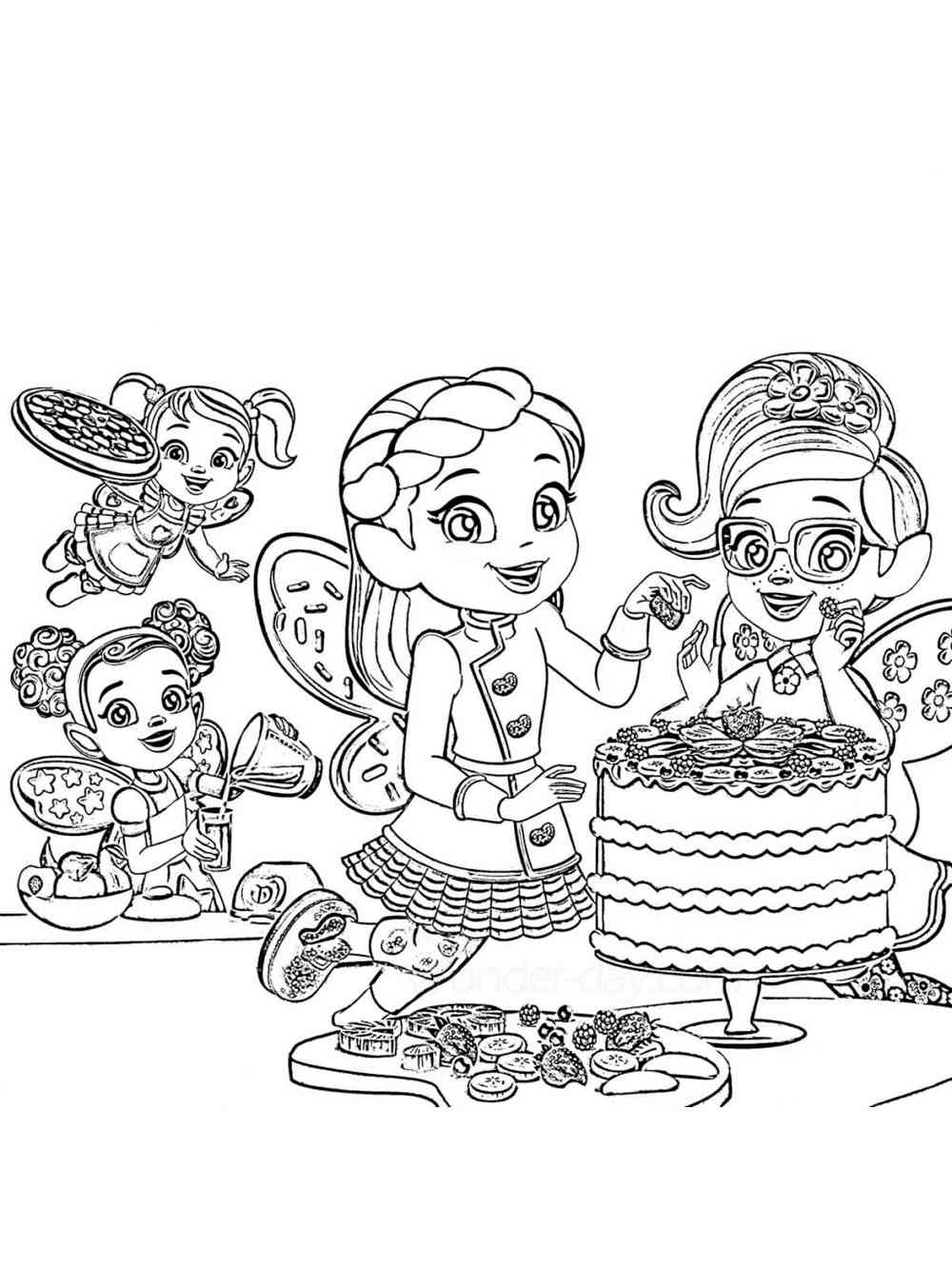 Butterbean's Cafe coloring pages